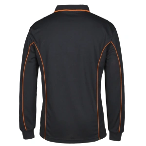 Podium L/S Piping Polo - Thumbnail Image 9