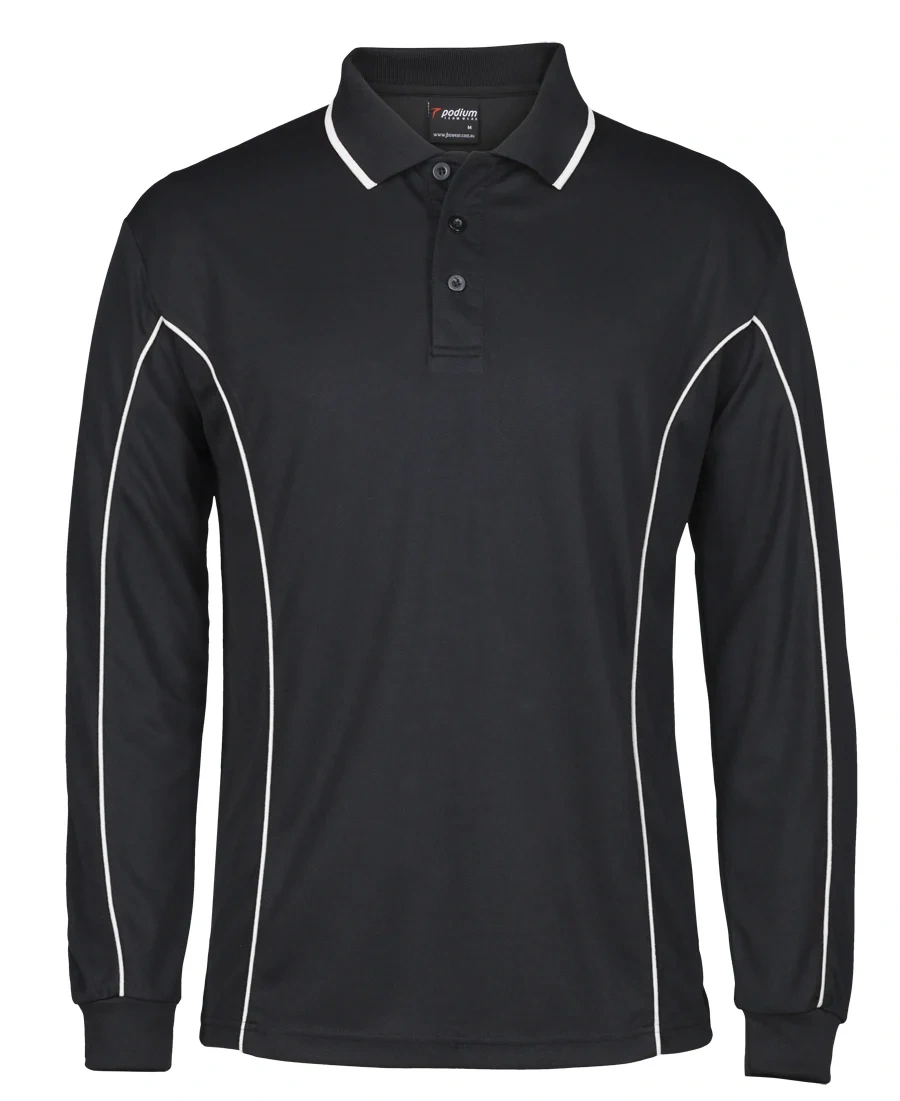 Podium L/S Piping Polo - Image 10