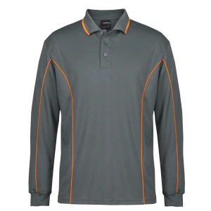 Podium L/S Piping Polo - Thumbnail Image 12