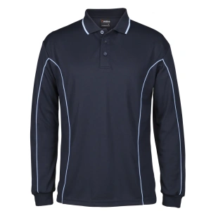 Podium L/S Piping Polo - Thumbnail Image 14