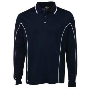 Podium L/S Piping Polo - Thumbnail Image 16