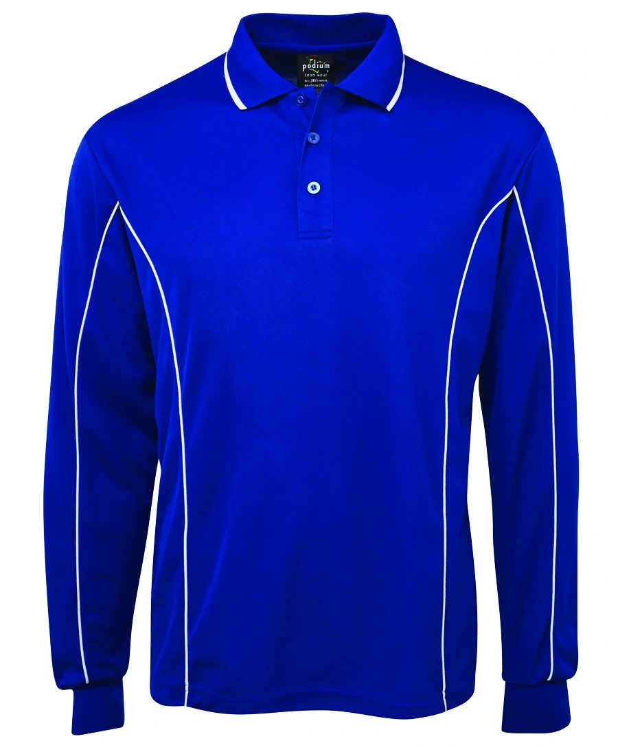 Podium L/S Piping Polo - Image 18