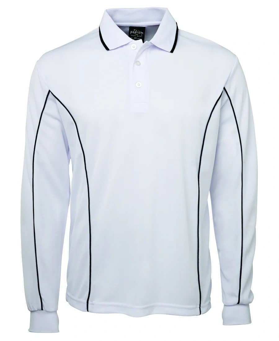 Podium L/S Piping Polo - Image 20
