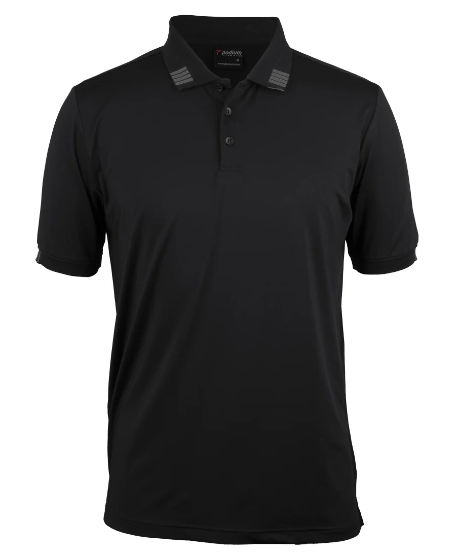 Podium 4 Stripe S/S Stretch Polo - Image 2