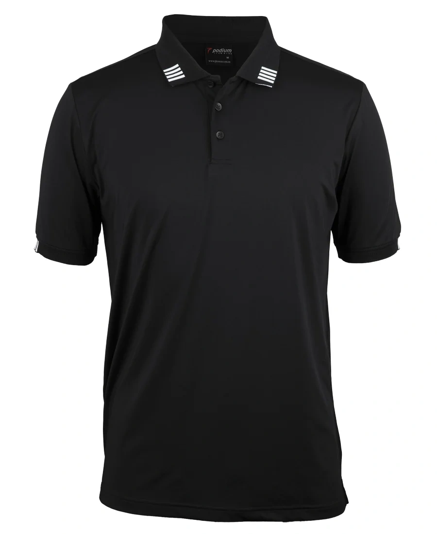 Podium 4 Stripe S/S Stretch Polo - Image 4