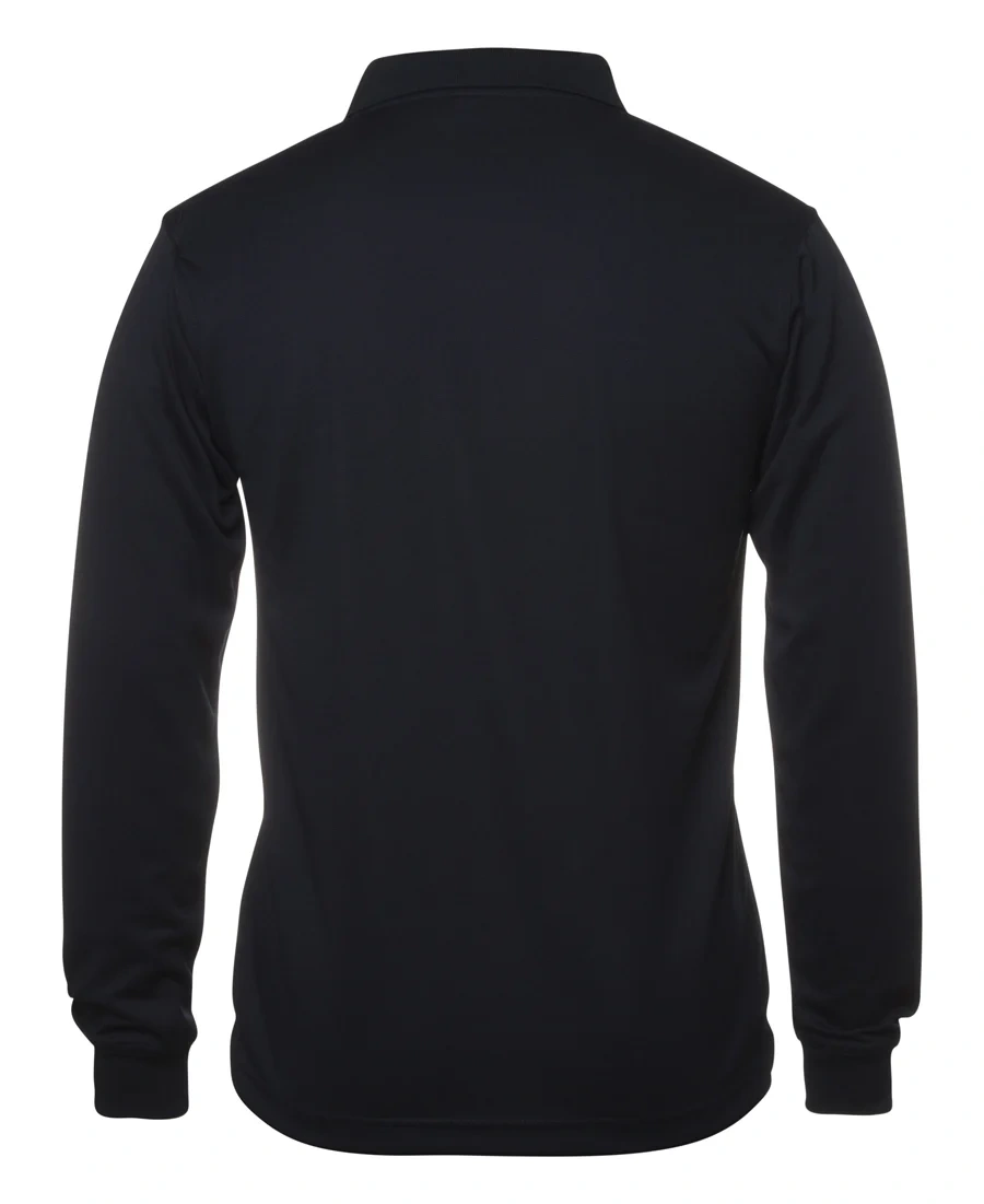 Podium Long Sleeve Poly Polo - Image 3