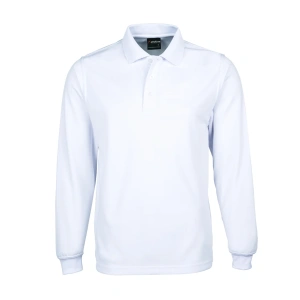 Podium Long Sleeve Poly Polo - Thumbnail Image 4