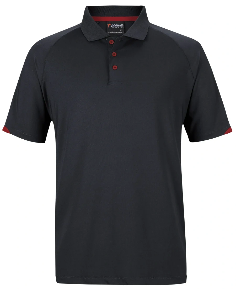 Podium Contrast Stretch Polo - Image 2