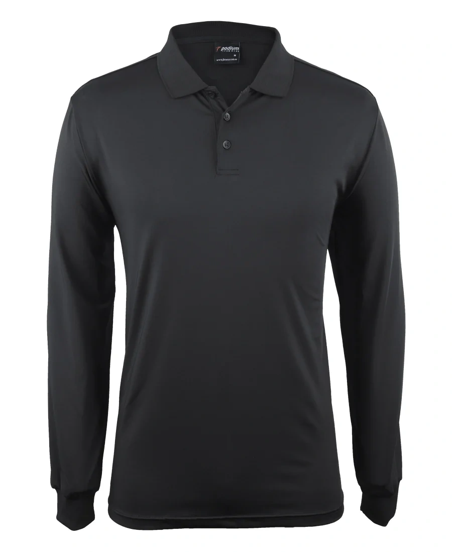 Podium L/S Stretch Polo - Image 2