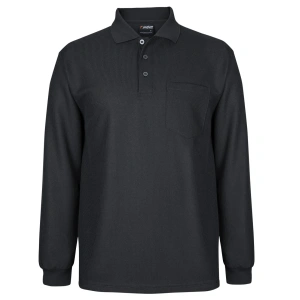 Podium L/S Waffle Pocket Polo - Thumbnail Image 2
