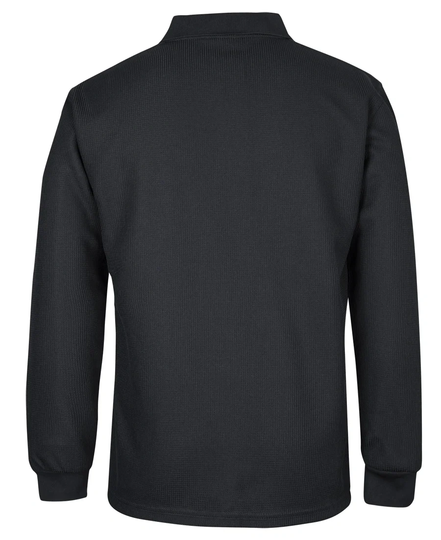Podium L/S Waffle Pocket Polo - Image 3