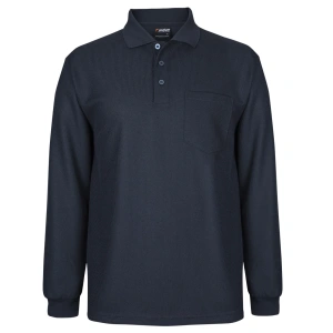 Podium L/S Waffle Pocket Polo - Thumbnail Image 4