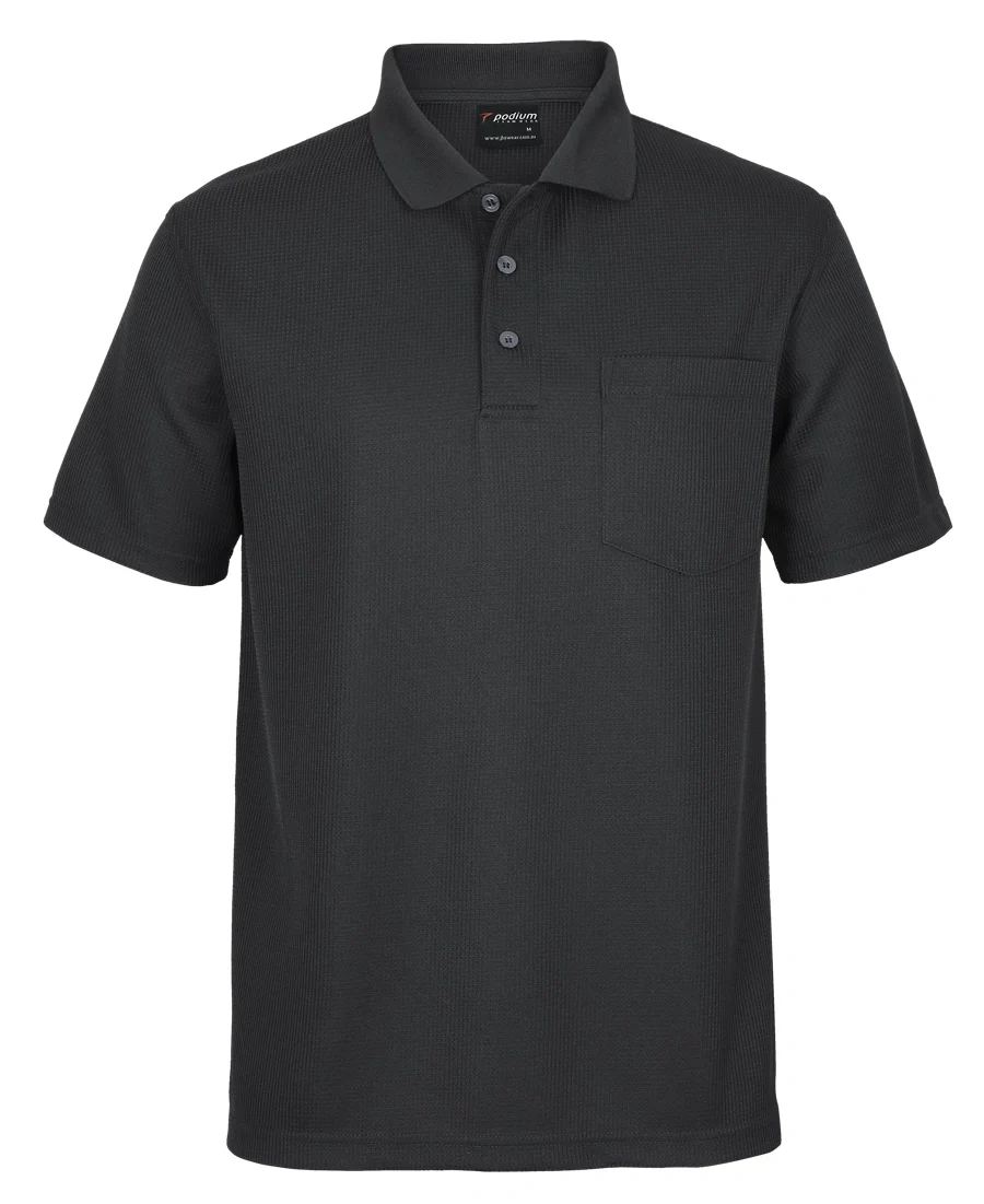 Podium Waffle Pocket Polo - Image 2