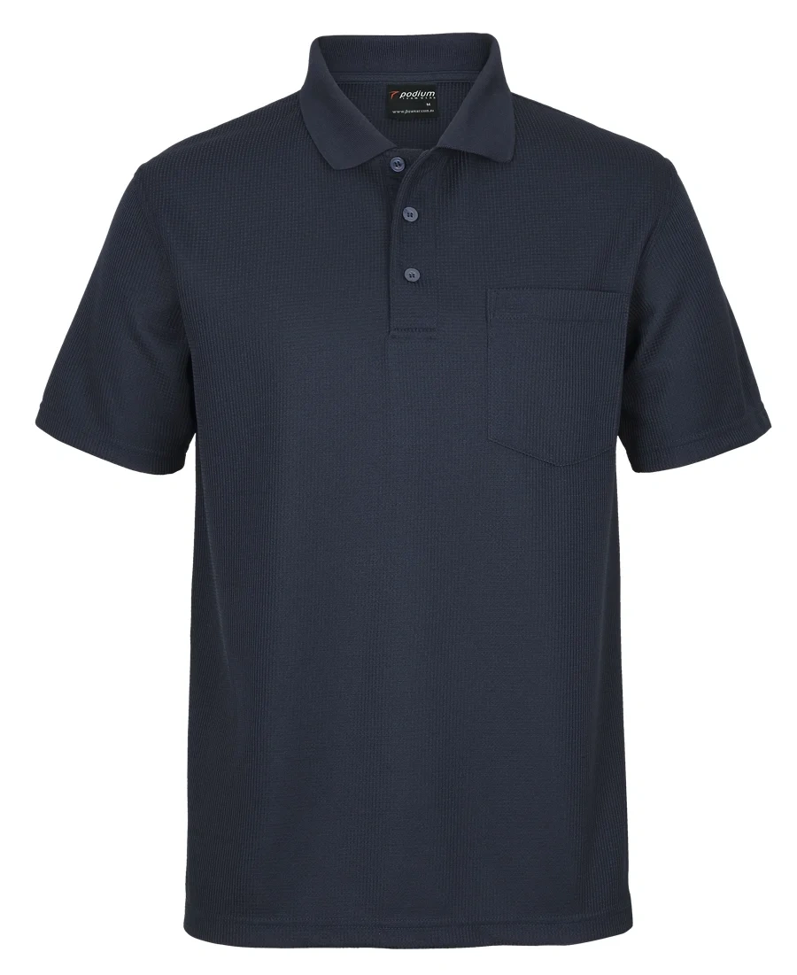 Podium Waffle Pocket Polo - Image 4