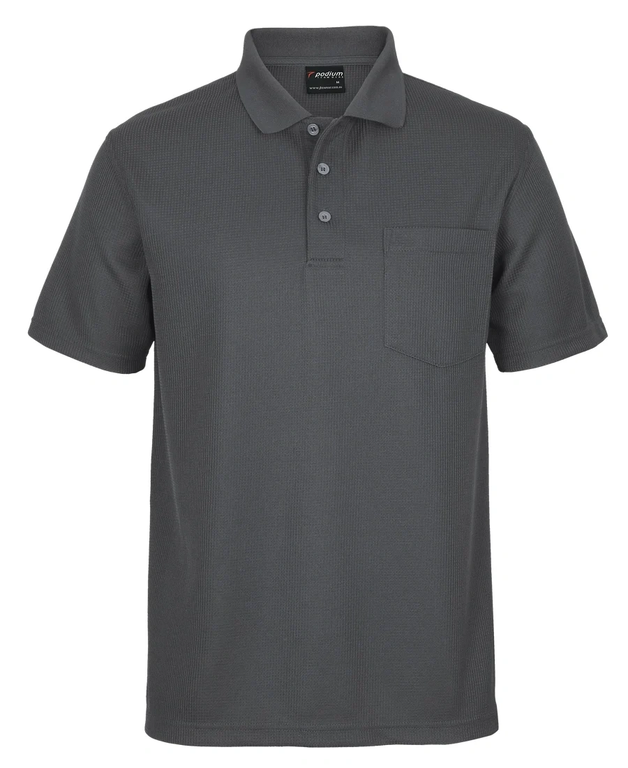 Podium Waffle Pocket Polo - Image 6