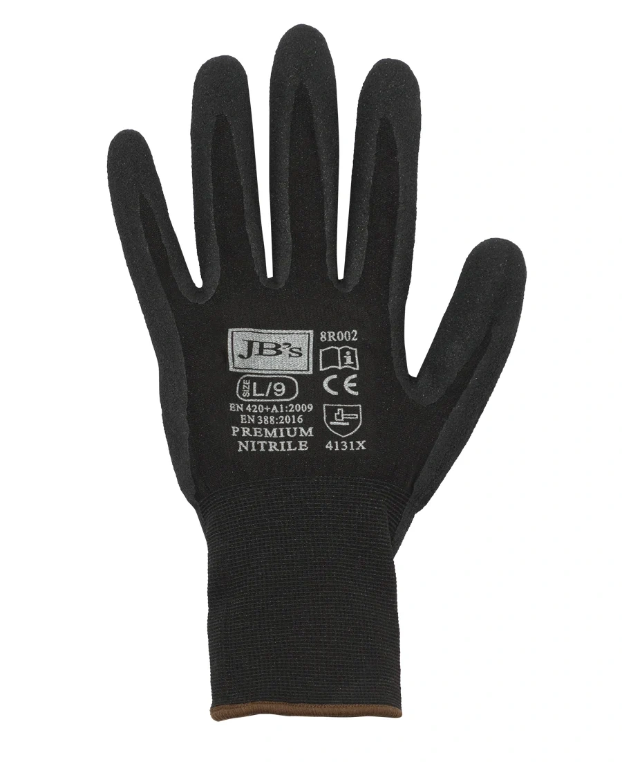 JB's Premium Black Nitrile Breathable Glove (12 pack) - Image 1