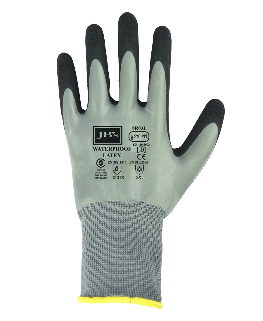JB's Waterproof Double Latex Coated Glove (5 pack) - Image 2