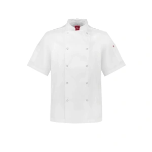 Mens Zest Short Sleeve Chef Jacket - Thumbnail Image 2