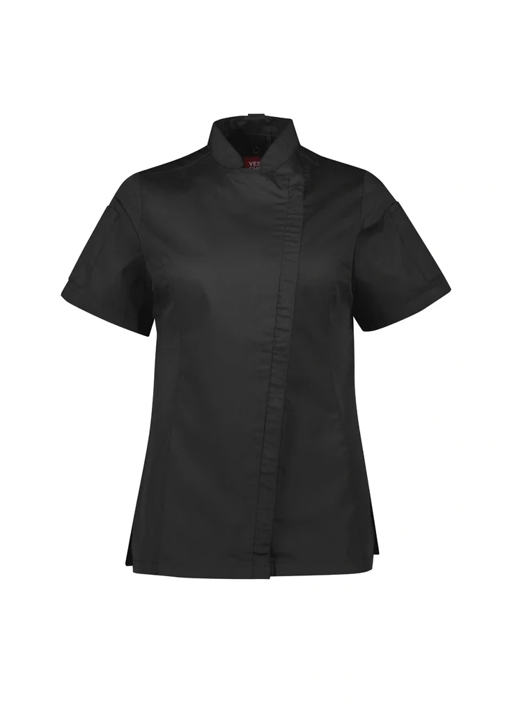 Womens Alfresco Short Sleeve Chef Jacket - Image 4