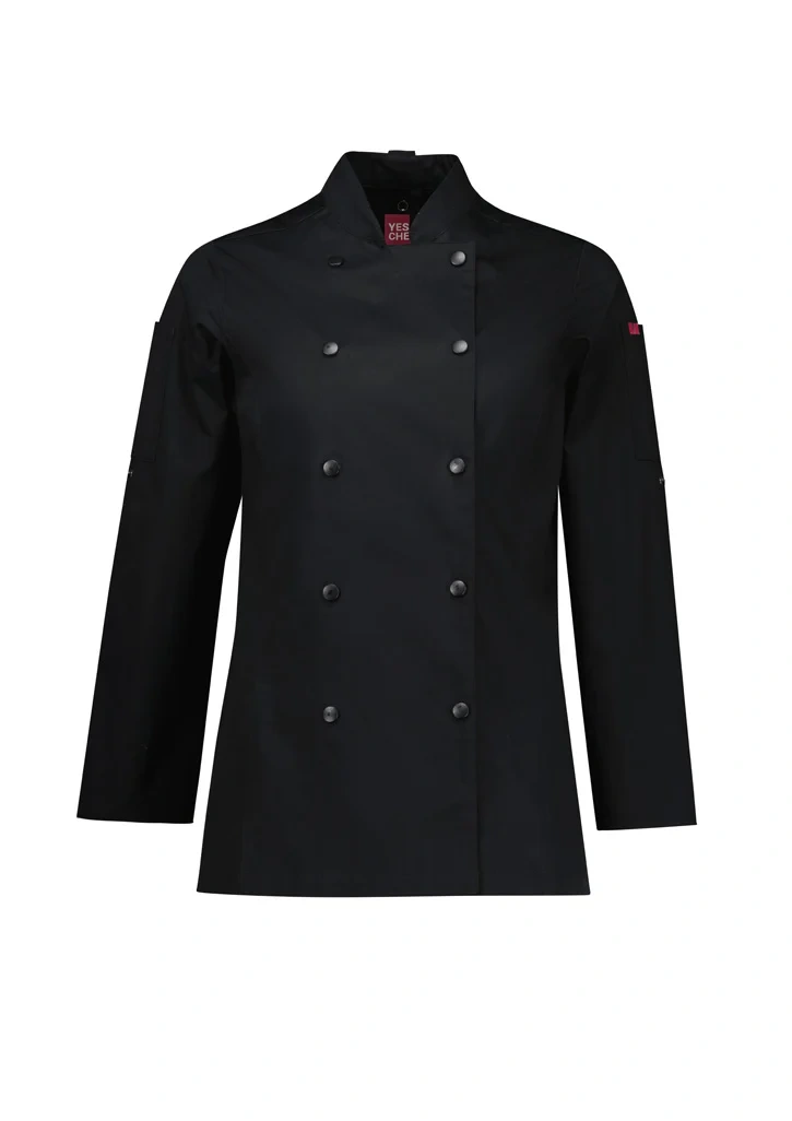 Womens Gusto Long Sleeve Chef Jacket - Image 2