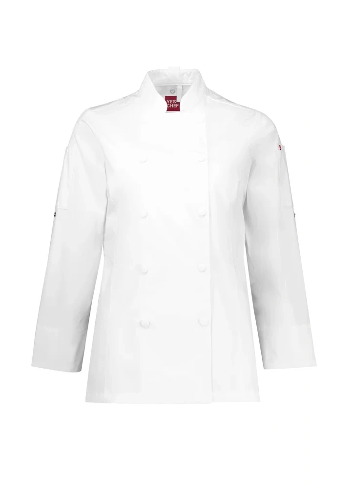 Womens Gusto Long Sleeve Chef Jacket - Image 4