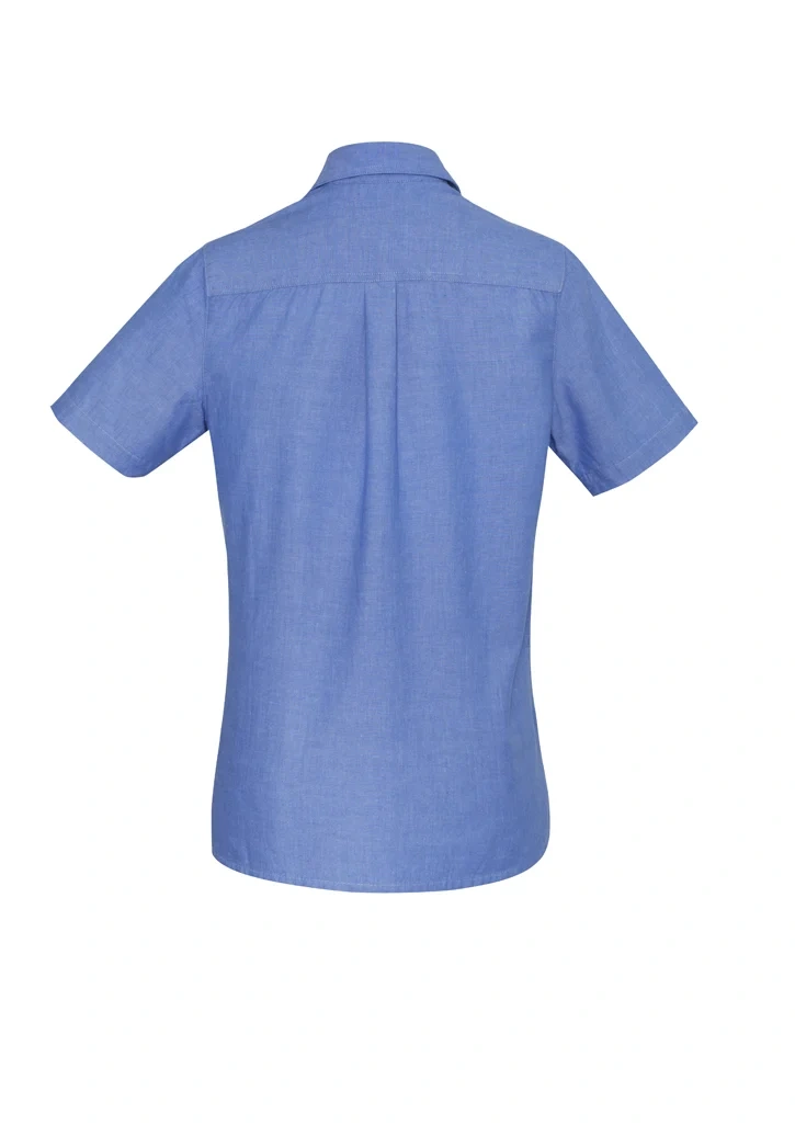 Womens Chambray Short Sleeve Shirt - Image 3