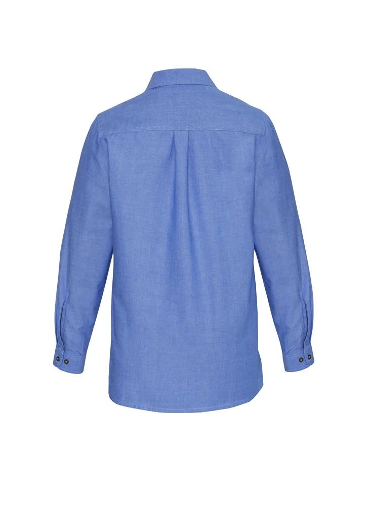 Womens Chambray Long Sleeve Shirt - Image 3