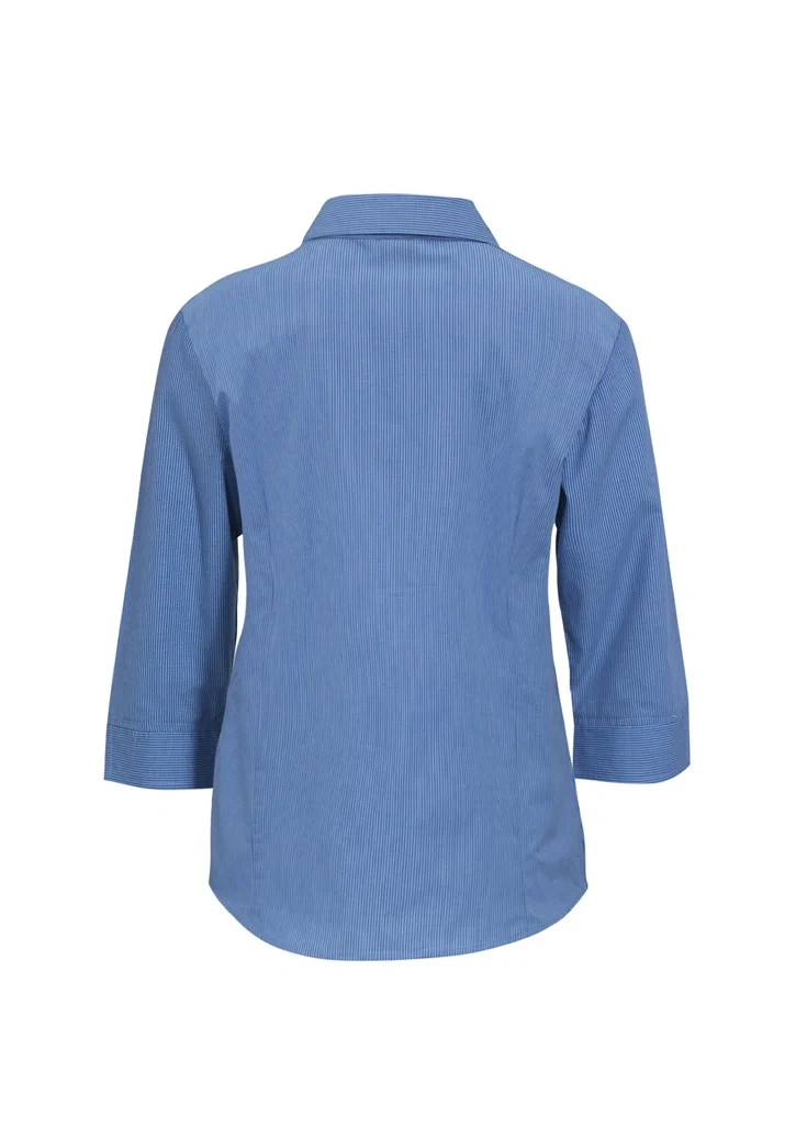 Womens Micro Check 3/4 Sleeve Shirt - Image 7