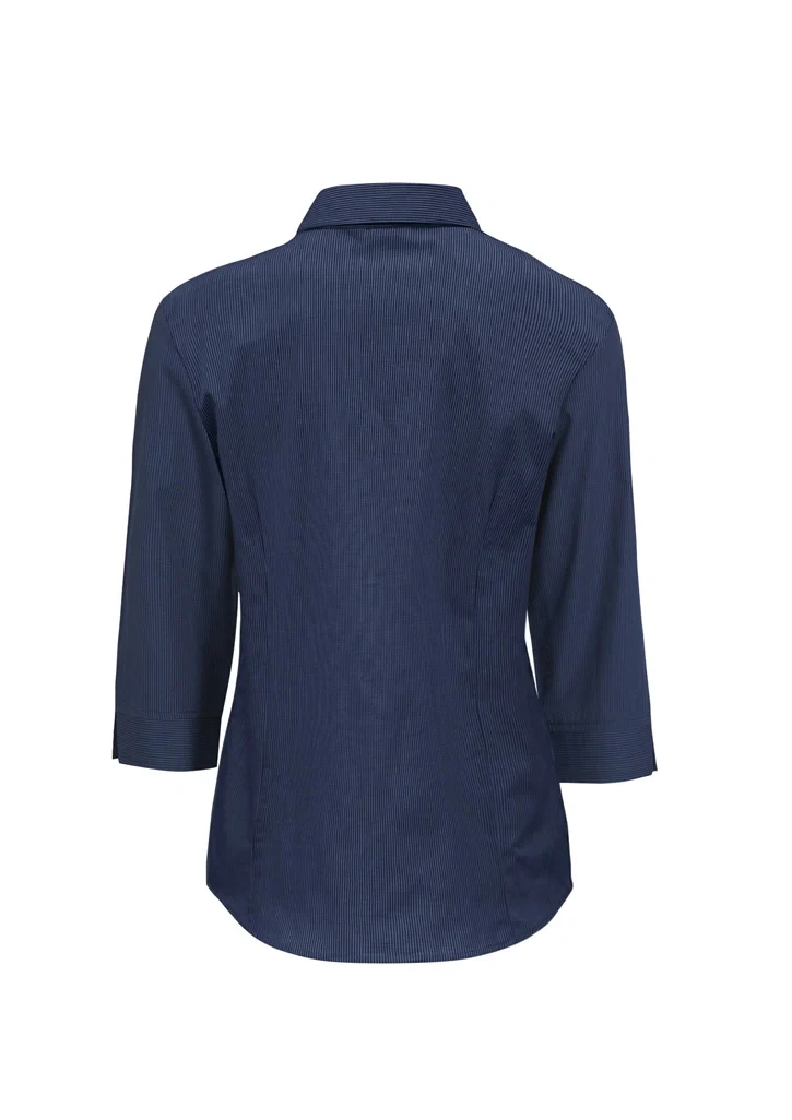 Womens Micro Check 3/4 Sleeve Shirt - Image 5