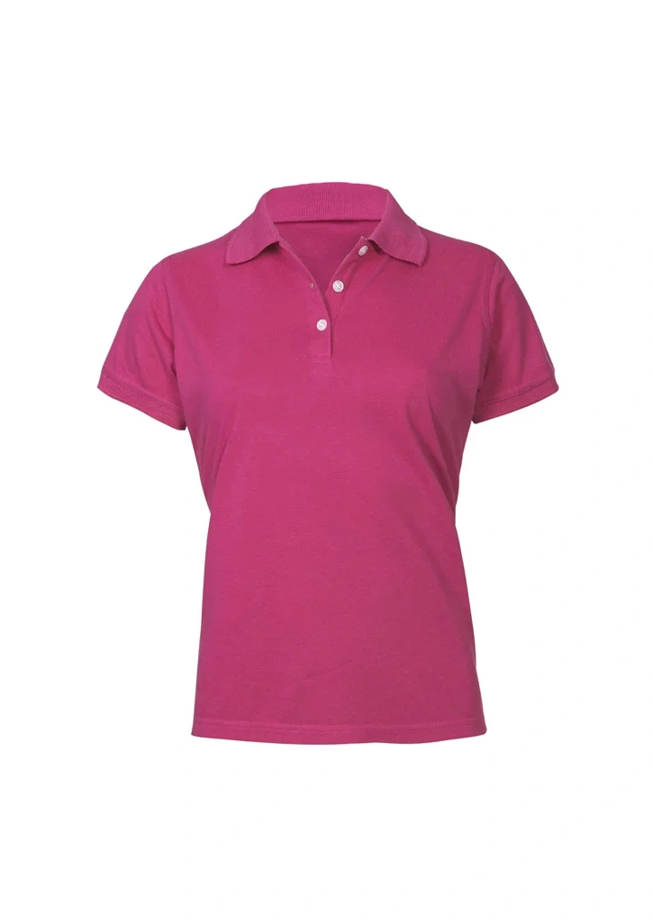 Womens Neon Short Sleeve Polo - Image 2