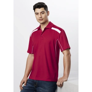 Mens United Short Sleeve Polo - Thumbnail Image 1
