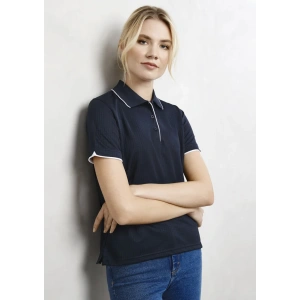 Womens Elite Short Sleeve Polo - Thumbnail Image 1