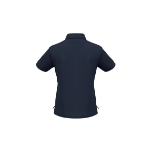 Womens Micro Waffle Short Sleeve Polo - Thumbnail Image 3