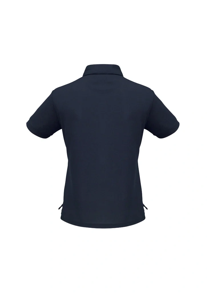 Womens Micro Waffle Short Sleeve Polo - Image 3