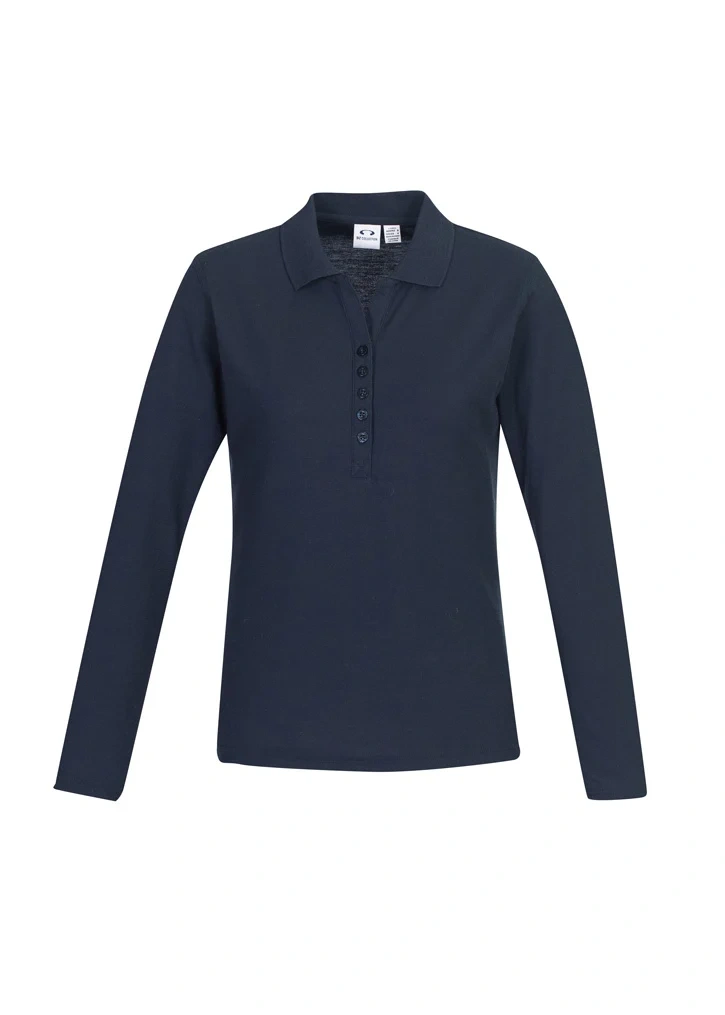 Womens Crew Long Sleeve Polo - Image 7