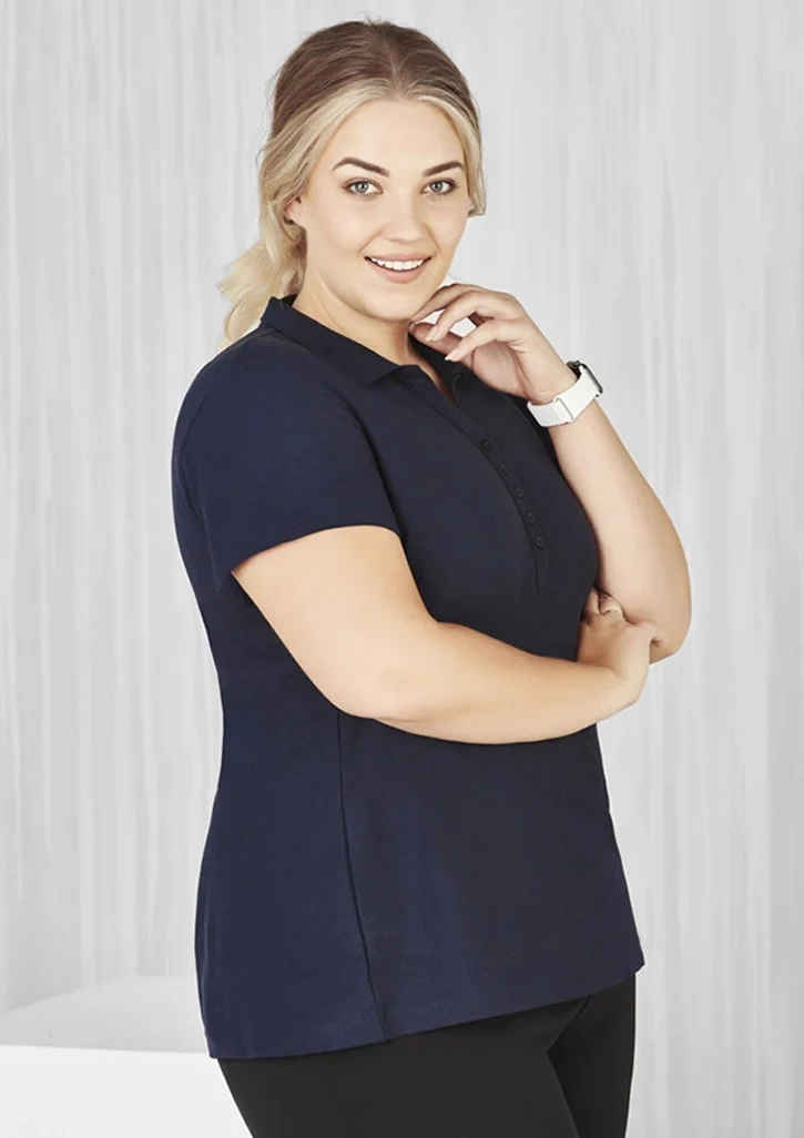 Womens Crew Short Sleeve Polo - Image 12