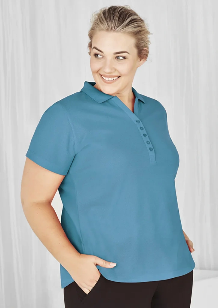 Womens Crew Short Sleeve Polo - Image 6