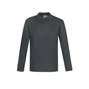 Mens Crew Long Sleeve Polo - Thumbnail Image 6