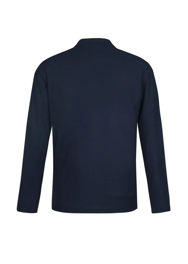 Mens Crew Long Sleeve Polo - Image 3