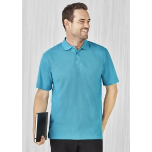 Mens Crew Short Sleeve Polo - Thumbnail Image 4
