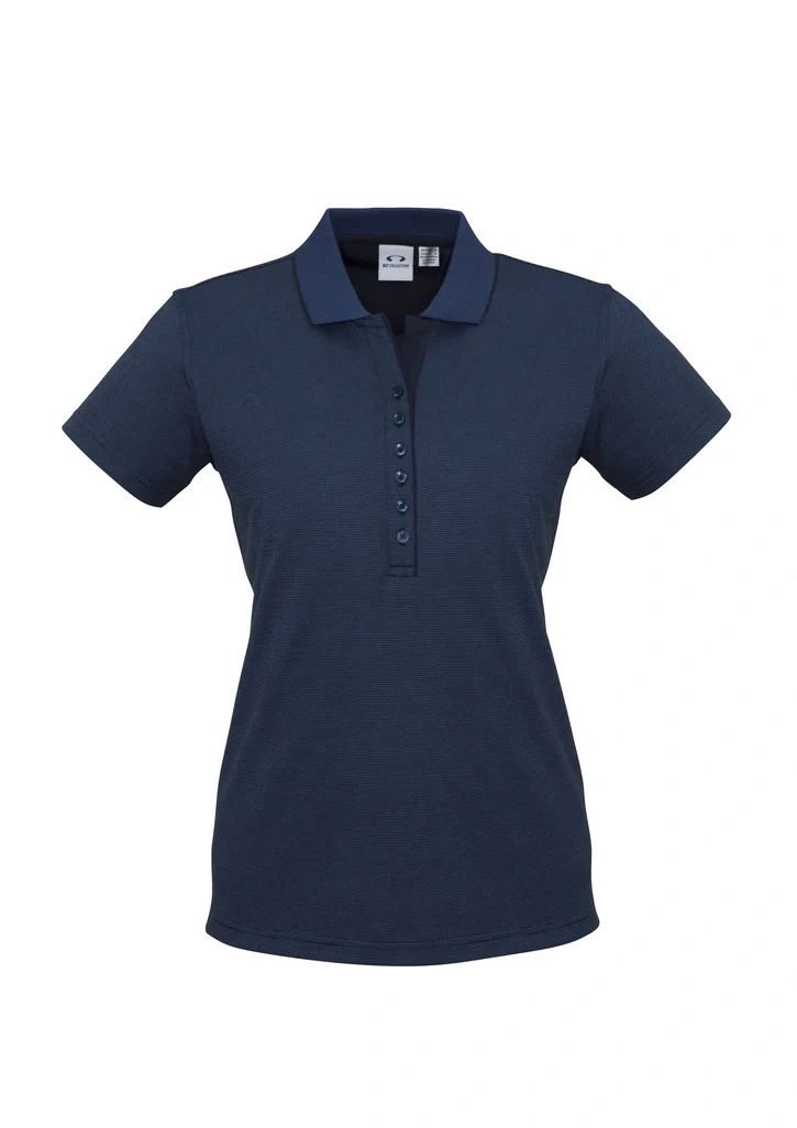 Womens Shadow Short Sleeve Polo - Image 2