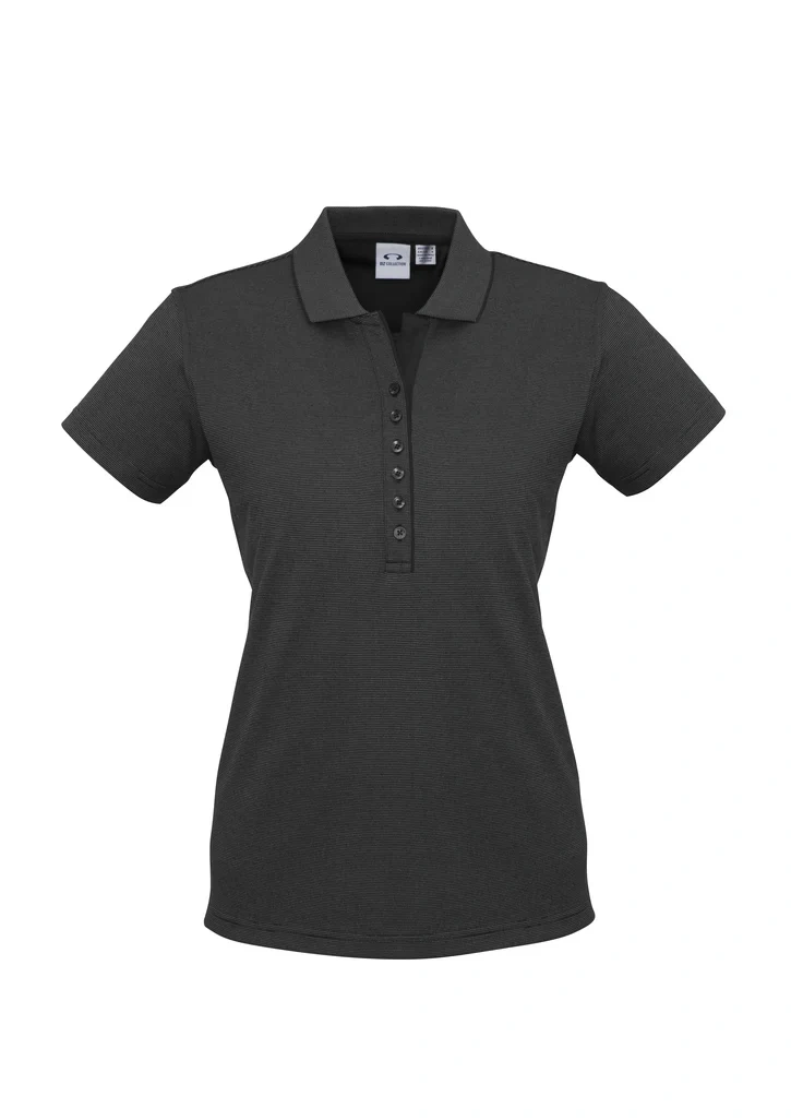 Womens Shadow Short Sleeve Polo - Image 6