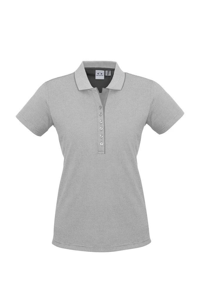 Womens Shadow Short Sleeve Polo - Image 4
