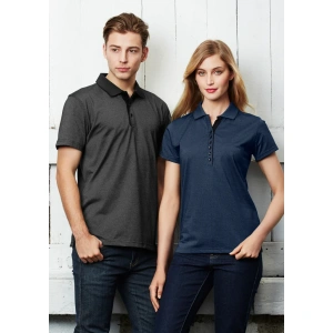 Womens Shadow Short Sleeve Polo - Thumbnail Image 1