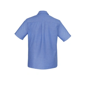 Mens Chambray Short Sleeve Shirt - Thumbnail Image 3