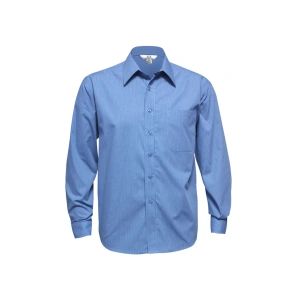 Mens Micro Check Long Sleeve Shirt - Thumbnail Image 4