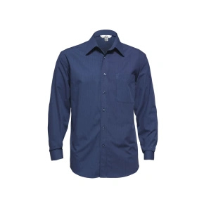 Mens Micro Check Long Sleeve Shirt - Thumbnail Image 2