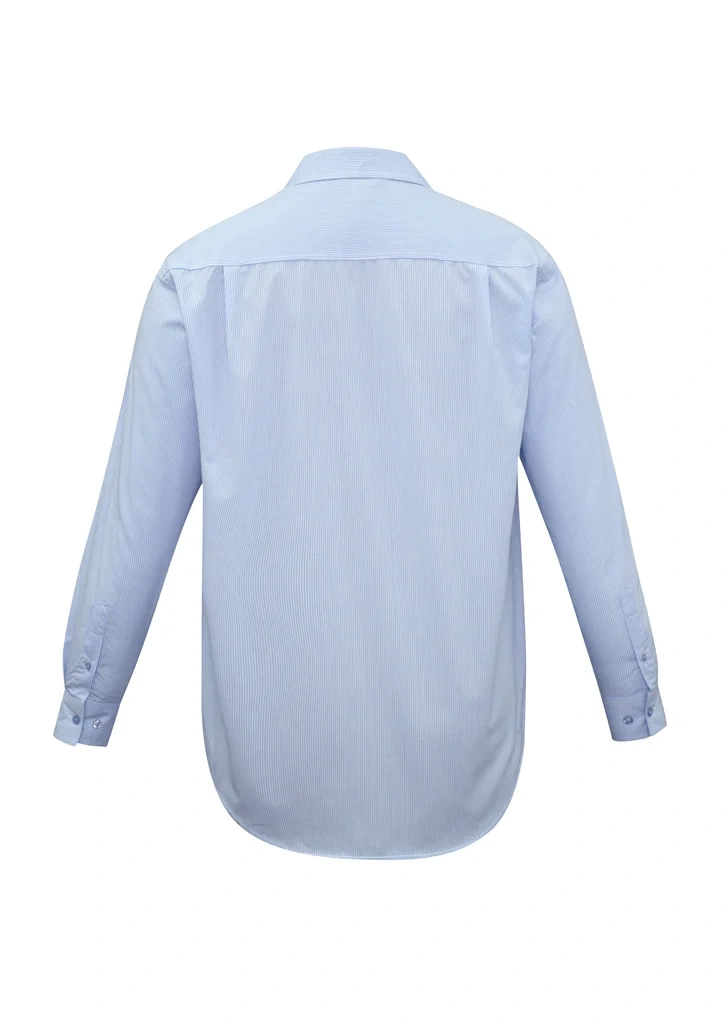 Mens Micro Check Long Sleeve Shirt - Image 7
