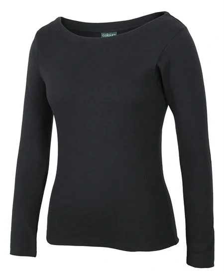 C of C Ladies L/S Boat Neck Tee - Image 1