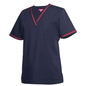JB's Ladies Contrast Scrubs Top - Thumbnail Image 1